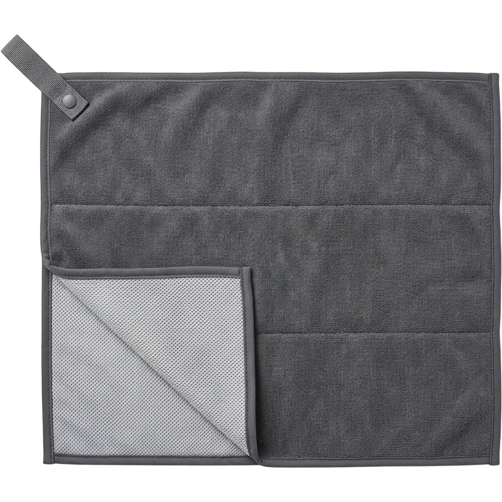 Zedro Double-Layer Mesh-Backed Training Towel 72 x 34 cm Graphite Mist - Product view